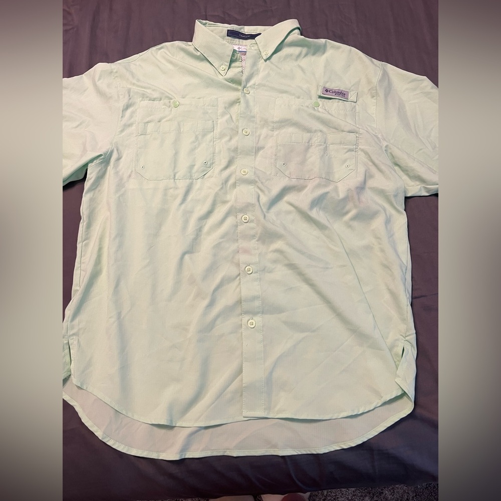 Columbia Men's Mint Button Down Shirt